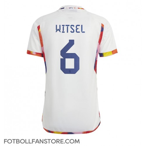 Belgien Axel Witsel #6 Borta matchtröja VM 2022 Kortärmad Billigt